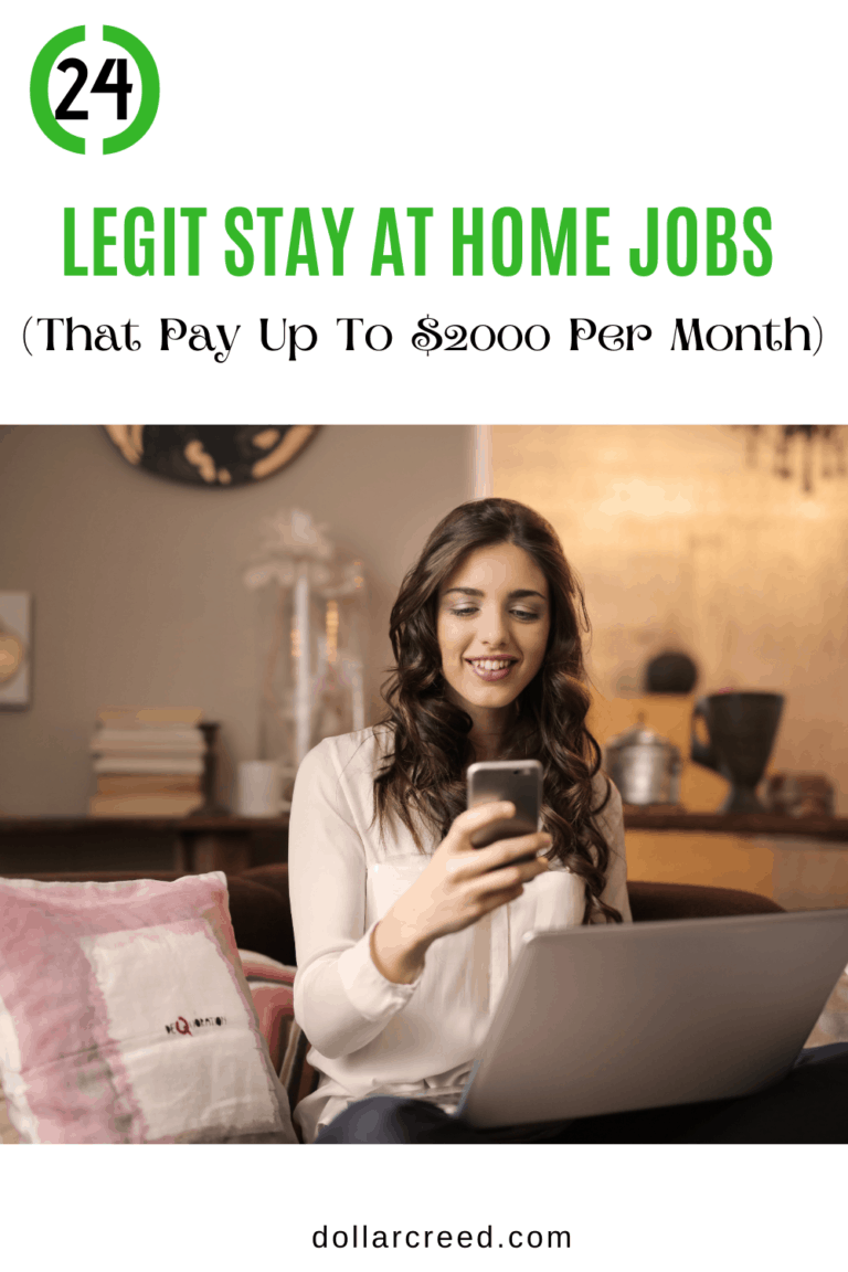 24 Legit Stay At Home Jobs (that pay up to 2000 per month) DollarCreed